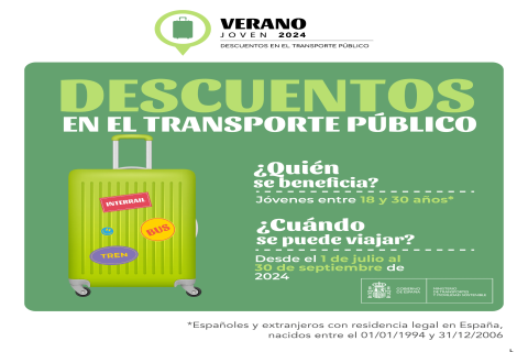 Programa Verano Joven Descuentos en transporte público
