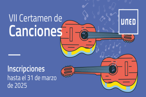 Cartel VII Certamen de Canciones de la UNED