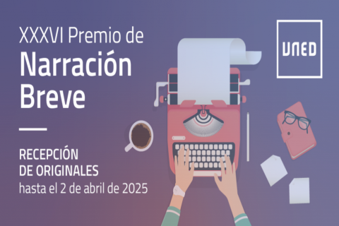 Cartel XXXVI Premio de Narración Breve de la UNED